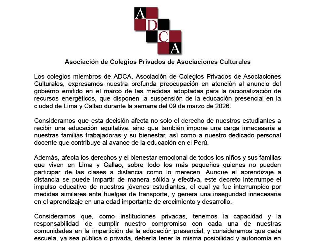 ADCA Statement 2026.03.07